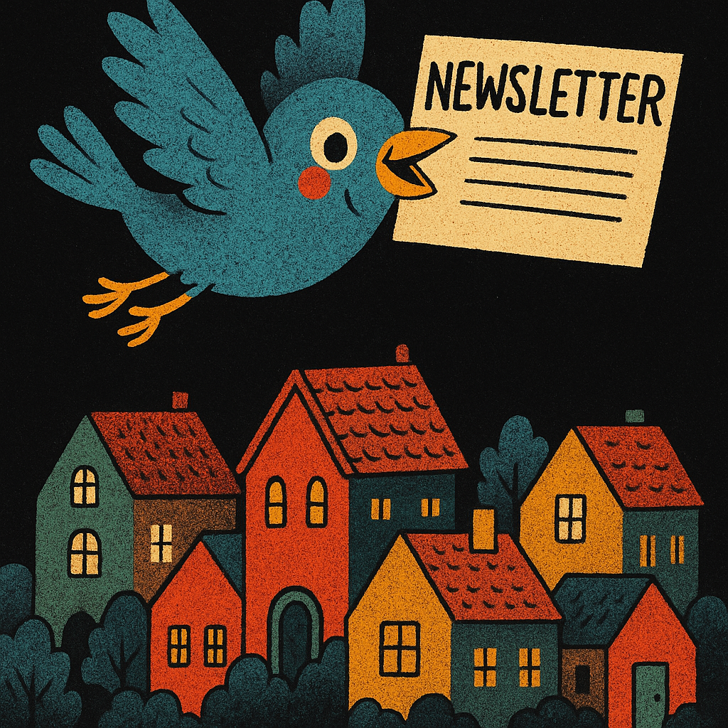 Bird Newsletter Illustration